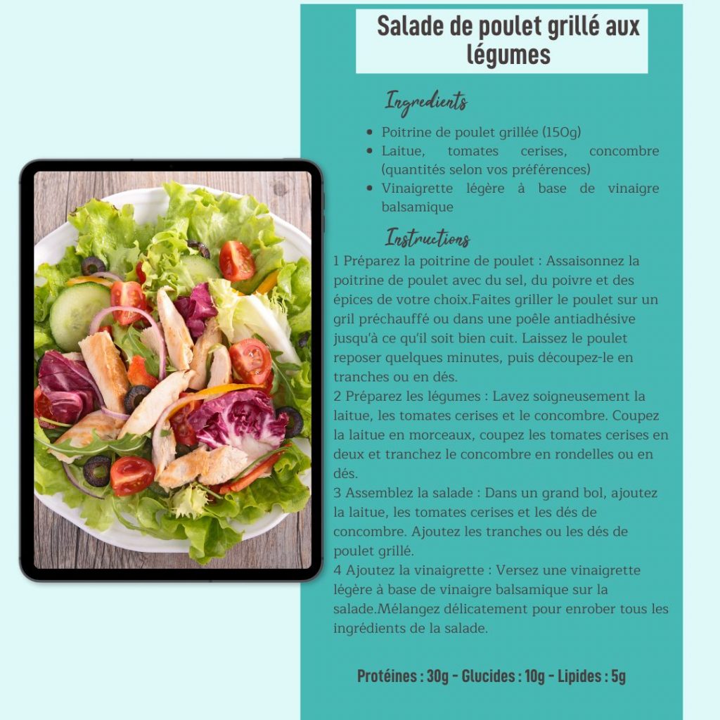 recette salade de poulet